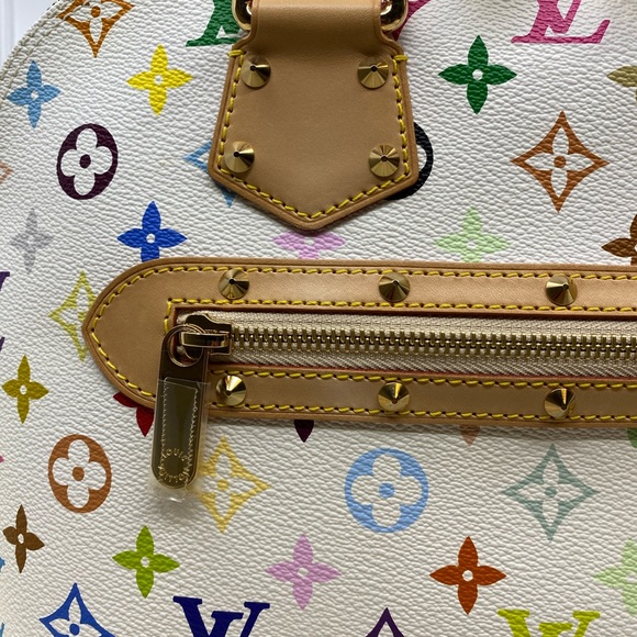 Louis Vuitton White Multicolore PM Alma - Picture 5 of 12